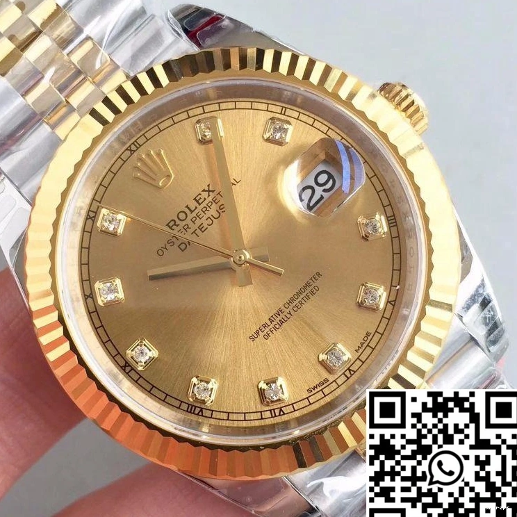 EW Datejust 116333 Factory Champagne II Dial 41MM Rolex 0316